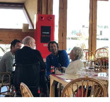 Purificador de aire UAP en restaurante Red Fish Barcelona